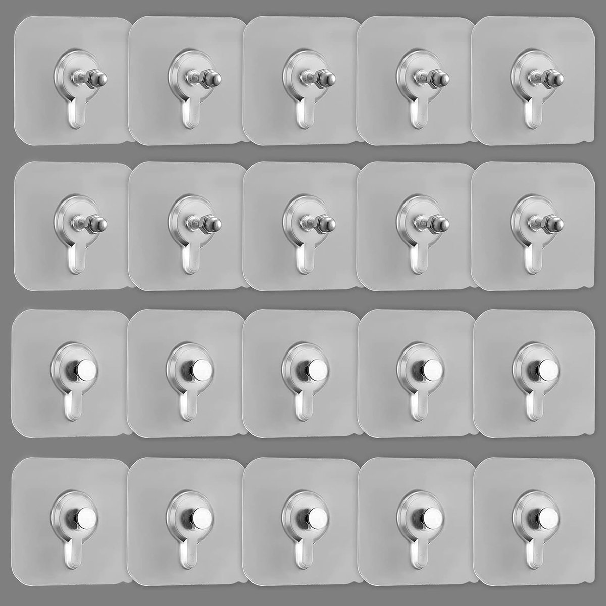 10Pcs Zelfklevende Opknoping Nail Afneembare Zelfklevende Schroeven Wandmontage Schroef Haak 10 Stuks Zelfklevende Foto Haken Foto Hangers Zonder Nagels voor Badkamer Keuken Foto's, Frames