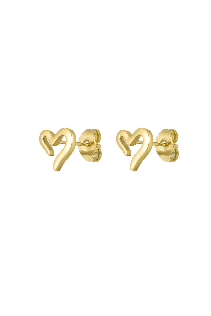 Oorbellen Open Your Heart Goudkleur