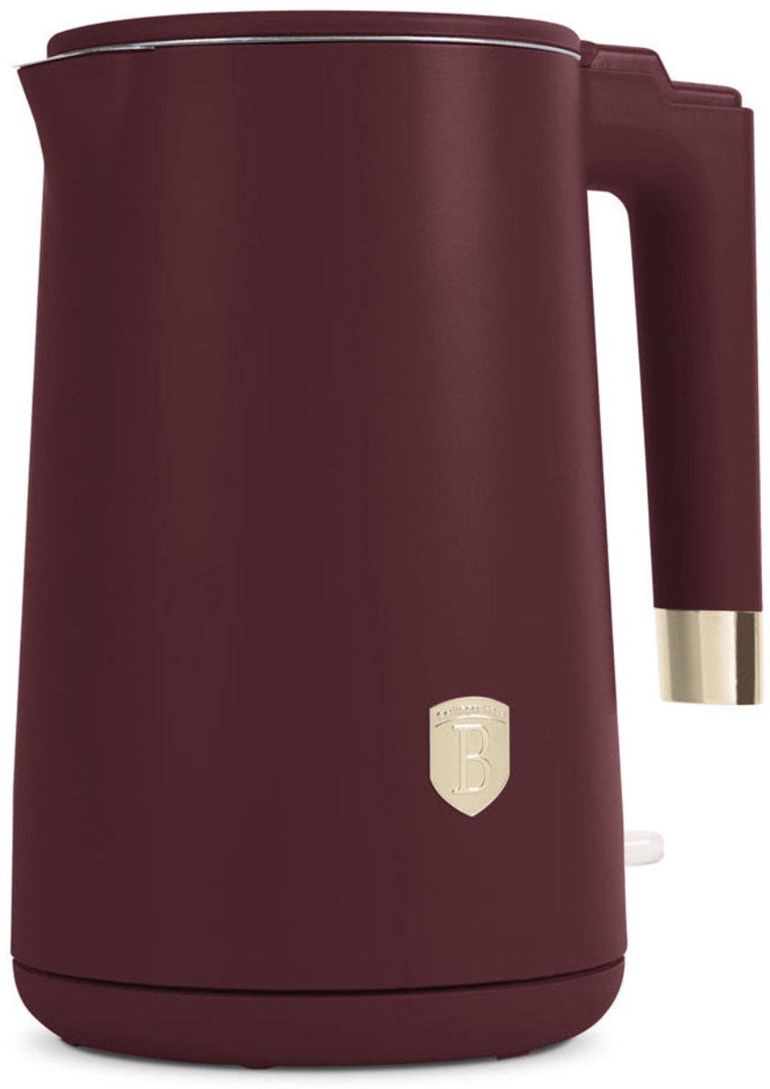 BerlingerHaus Waterkoker Dubbelwandig Mat Bordeaux - 1.7 Liter - 1800W