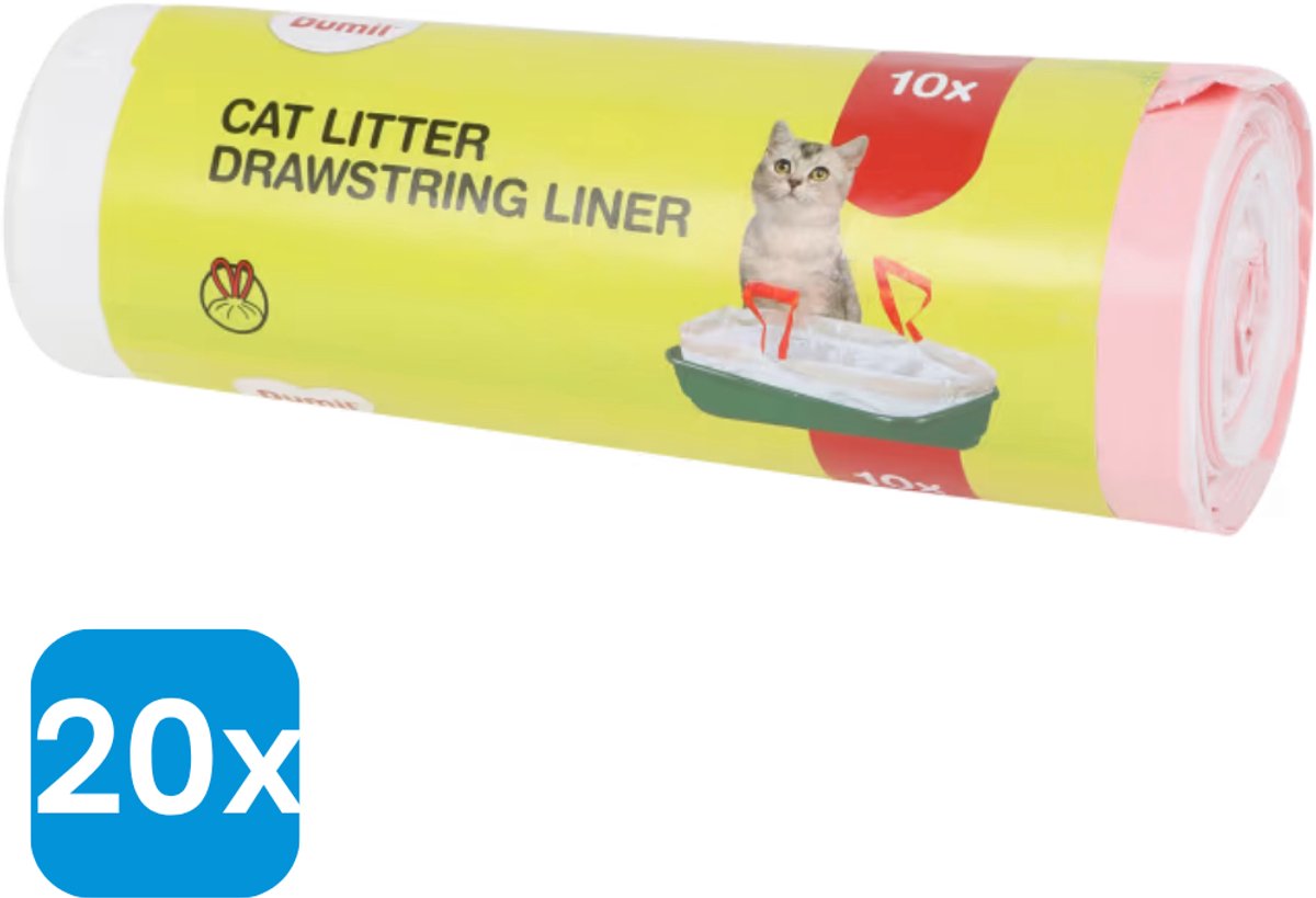 20 Stuks Dumil Kattenbakzakken - 20 x 10 stuks