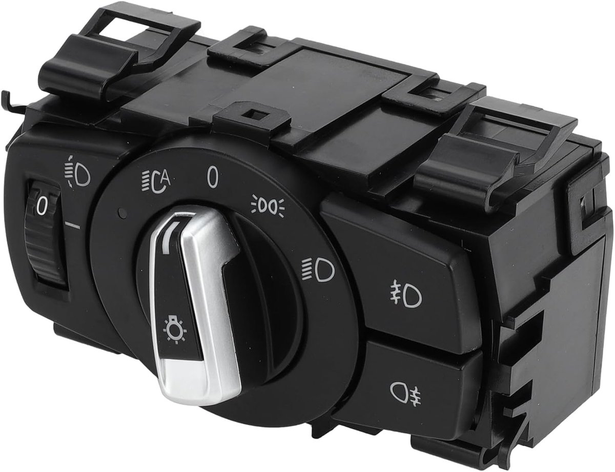 ABSOPRO Koplamp Schakelaar No.61319169406 Mistlicht Bedieningsschakelaar voor BMW 1 Serie E82 2007-2013 Plastic Zwart