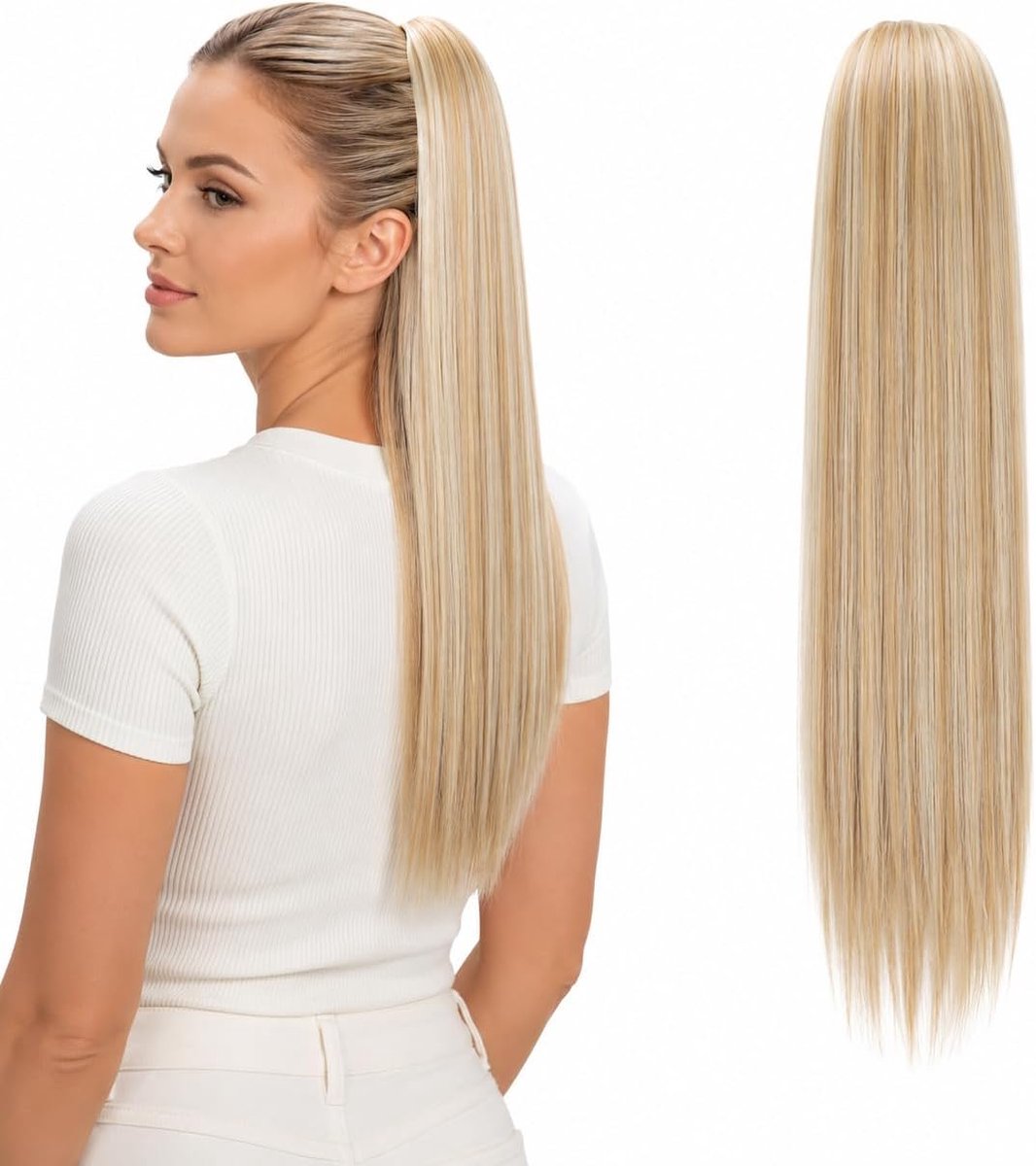 Haarextensies Glad Blonde Met Highlights PH529