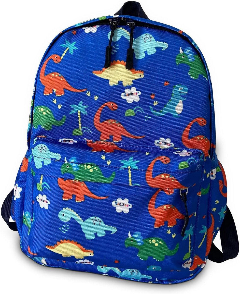 Mini dinosaurus kinderrugzak, jongens meisje peuter tas kleuterschool canvas rugzak, vakantie reizen boekentas outdoor dagrugzak voor 3-6 jaar oud
