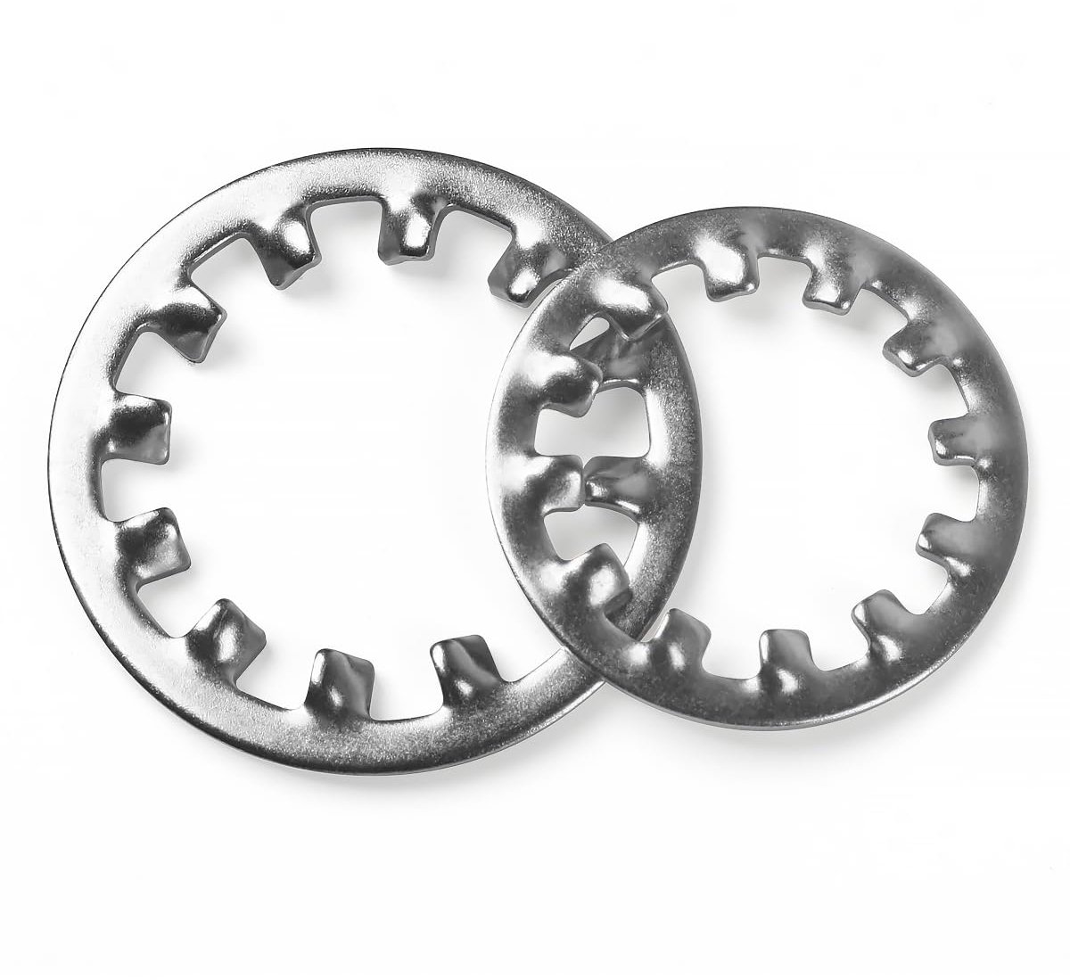 15 stuks M12 tandschijven, borgschijven, roestvrij staal 304, binnentand, gekartelde klemschijven, maatassortiment, veerringen, sluitringen voor schroefbevestiging