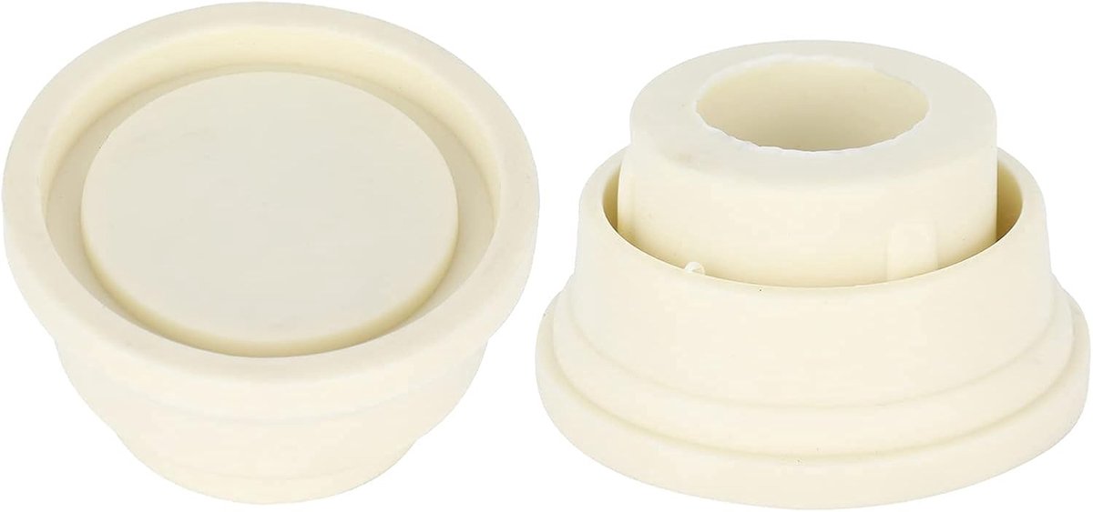 bumper voor zwembadladder, set van twee witte ladderbumpers voor zwembadladders