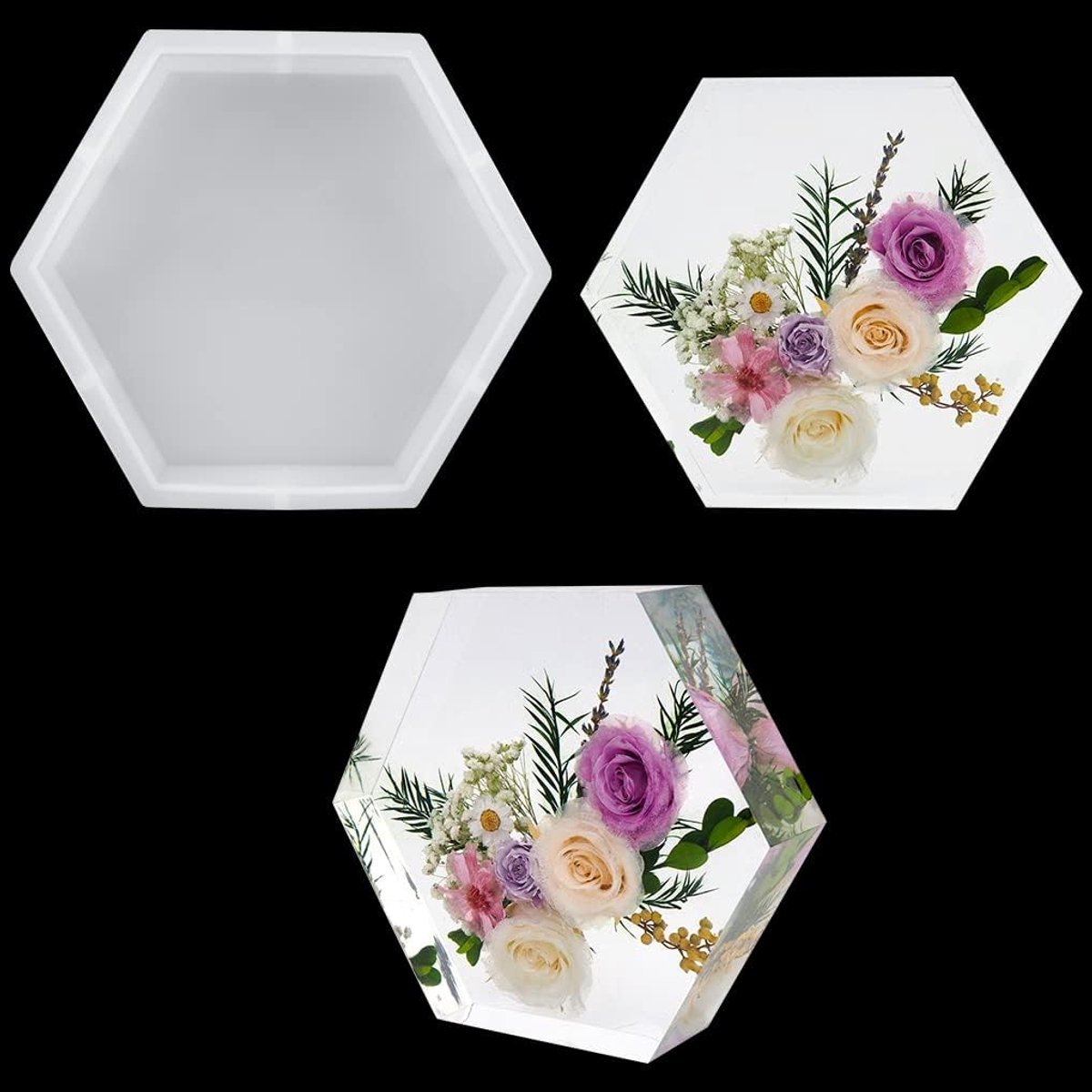 Resin Mold, Insect Specimen Epoxy Resin Silicone Mold for Soap, Candle Making, DIY Bookends, Paperweight, Diorama, Preserved Flower