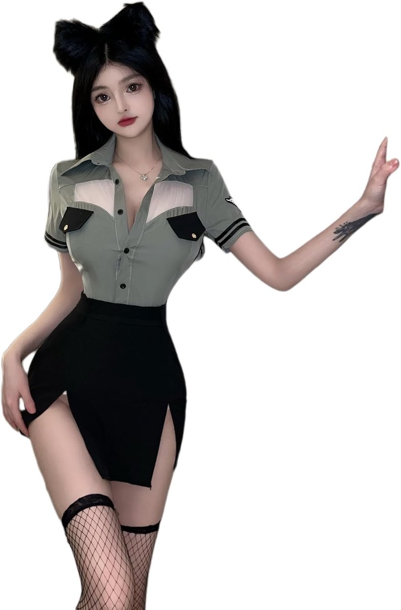 Sexy vlucht Attendant Stewardess kostuum voor vrouwen racerkostuums Halloween cosplay lingerie party outfit
