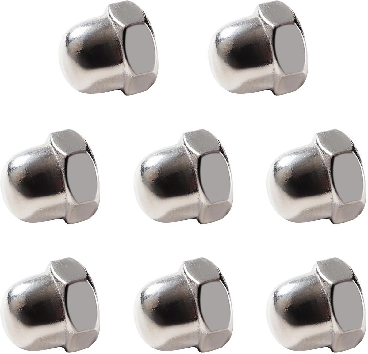 Dopmoeren, Hex Cap Noten Acorn Dome, Eikel Decoratieve Zeskantmoeren, voor Schroeven, Bouten