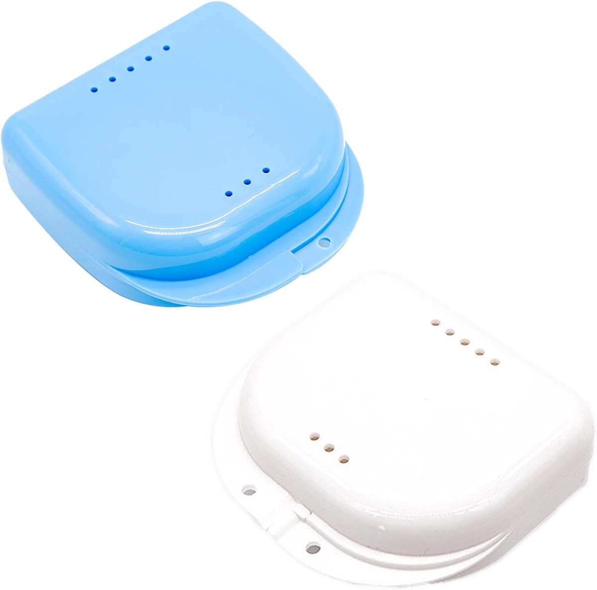 2-Pack Beugeldoos & Prothesehouder – Opbergbox voor Tandretainers en Kunstgebitten – Waterdichte, Compacte Tandverzorgingsbox voor Reis en Dagelijks Gebruik