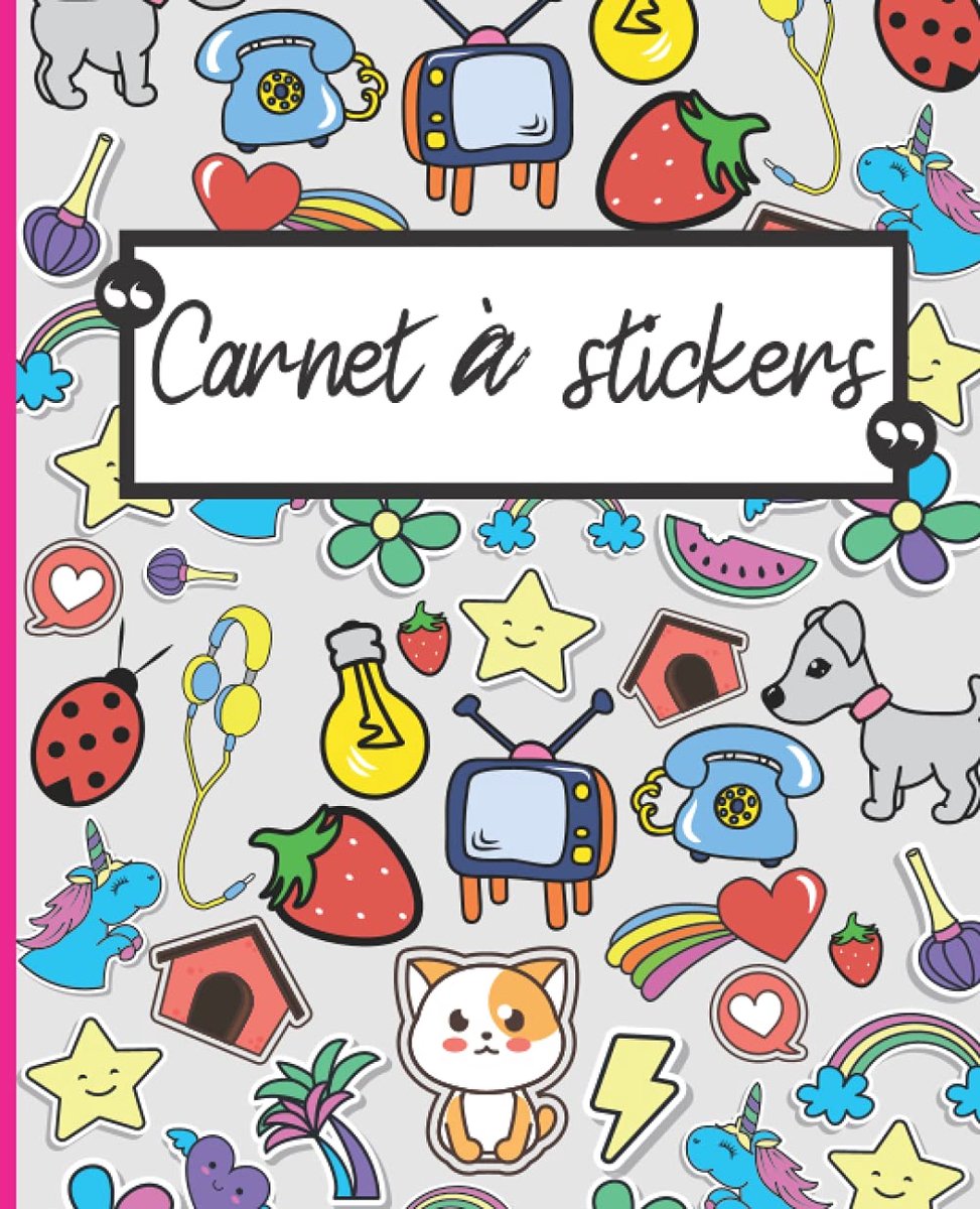 à stickers: 100 pages vierges pour coller et collectionner les autocollants