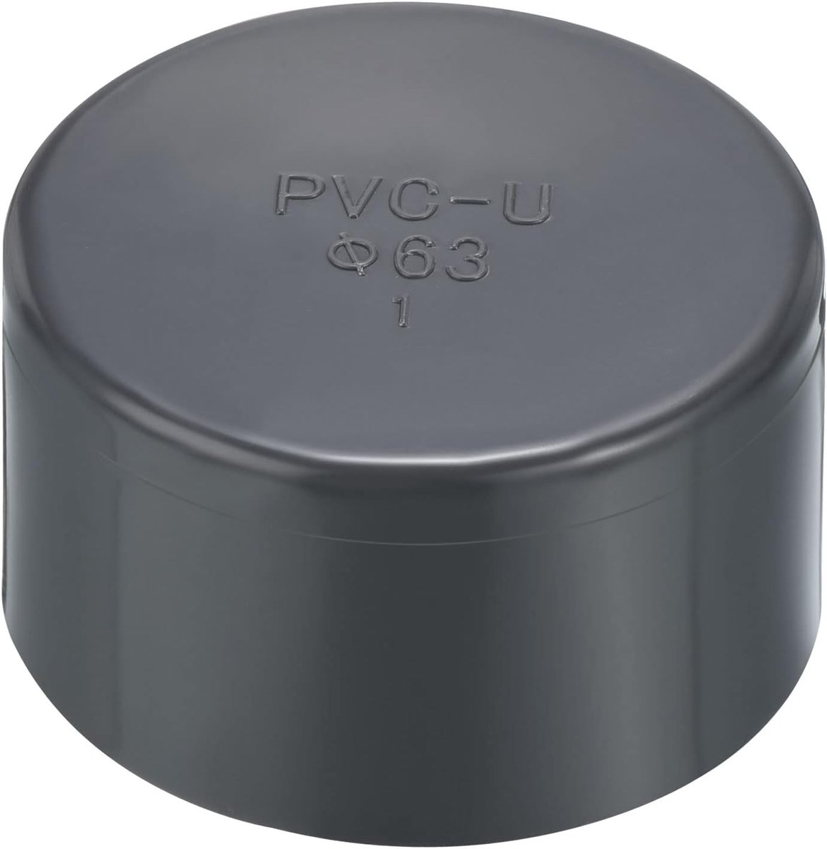 63mm UPVC Pipe End Cap Fitting, Meubelkwaliteit Plug Koppeling Socket voor DIY, Tuin, Grijs