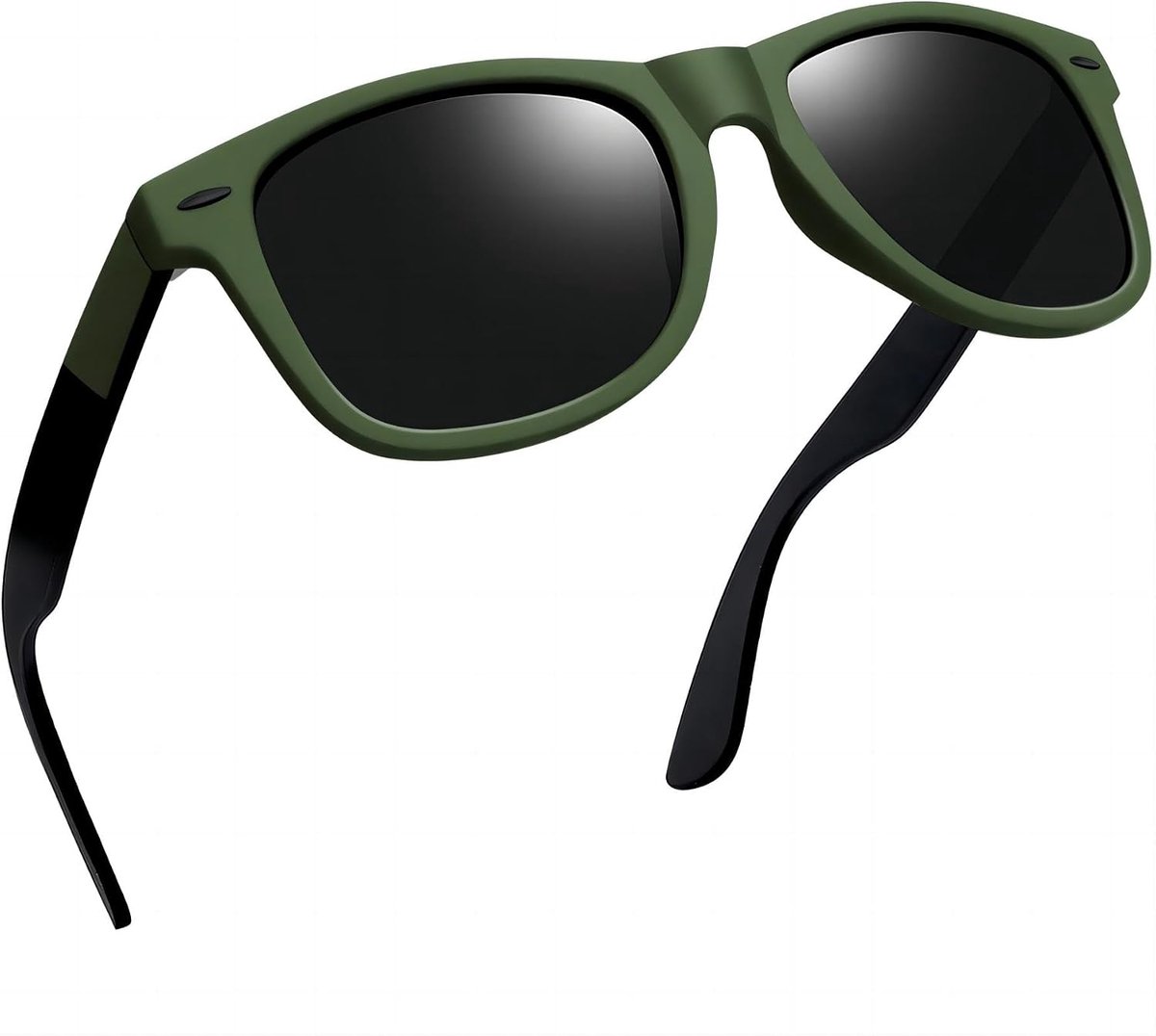 Gepolariseerde Zonnebril Heren Dames UV400 Bescherming | Klassieke Vierkant Zonnebrillen Winkelen Autorijden Dagelijks Gebruik Unisex Sunglasses