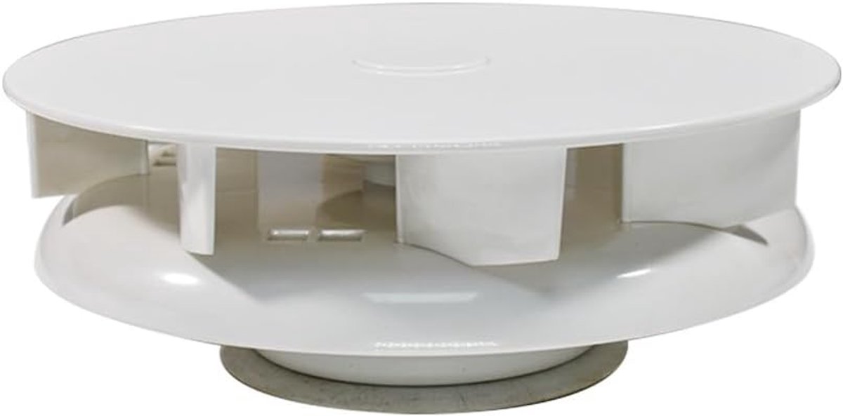 Lage Profiel Roterende Ventilator Dakventilatie Compatibel met Bestelwagen Caravan Bus Van Wit