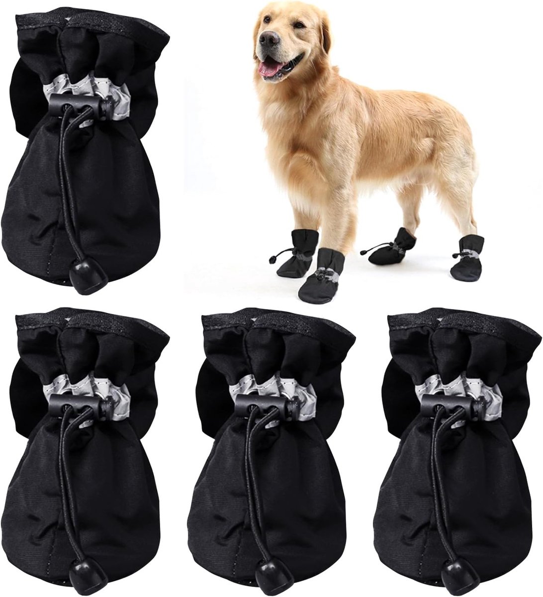 Schoenen voor honden, antislip huisdierschoenen, hondenpootbescherming, zachte zoolschoenen voor huisdieren, puppy's en peuterschoenen, beschermhoes voor gewonde poten