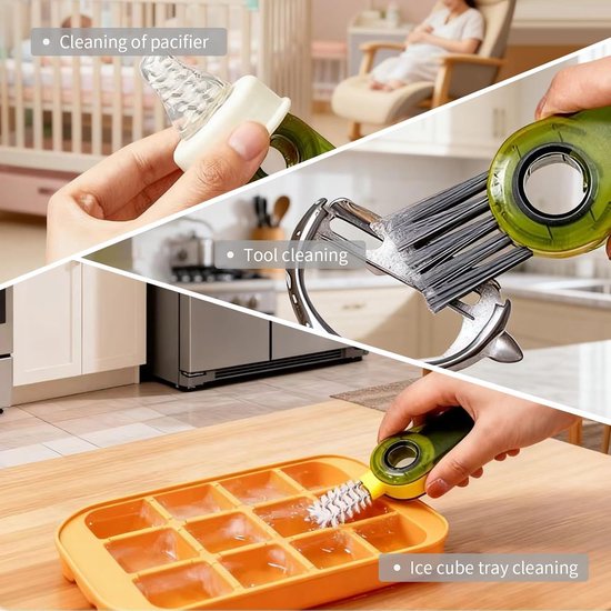 7-pack 3-in-1 multifunctionele bekerdeksel en flessenreinigingsborstels: essentieel gereedschap voor thuis en keuken, draagbaar en veelzijdig voor het efficiënt reinigen van waterflessen, bekers en — afbeelding 4