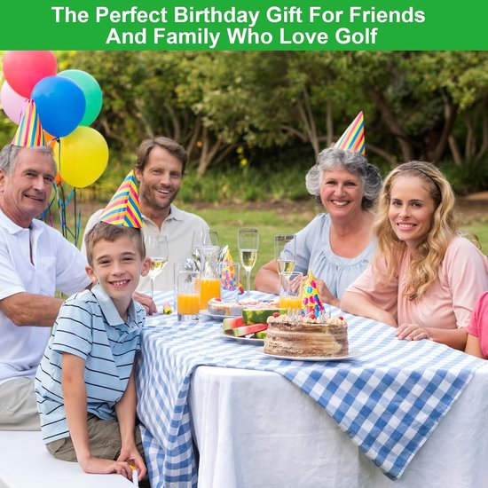 Golfballen, met Happy Birthday-motieven, cadeau voor golfermannen, golfcadeau-idee voor beginners en hobbyspelers — afbeelding 5