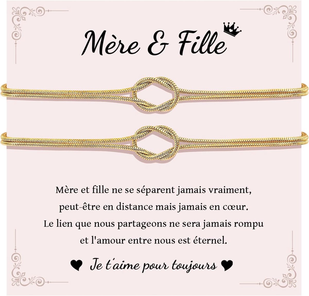 armband moeder dochter goud