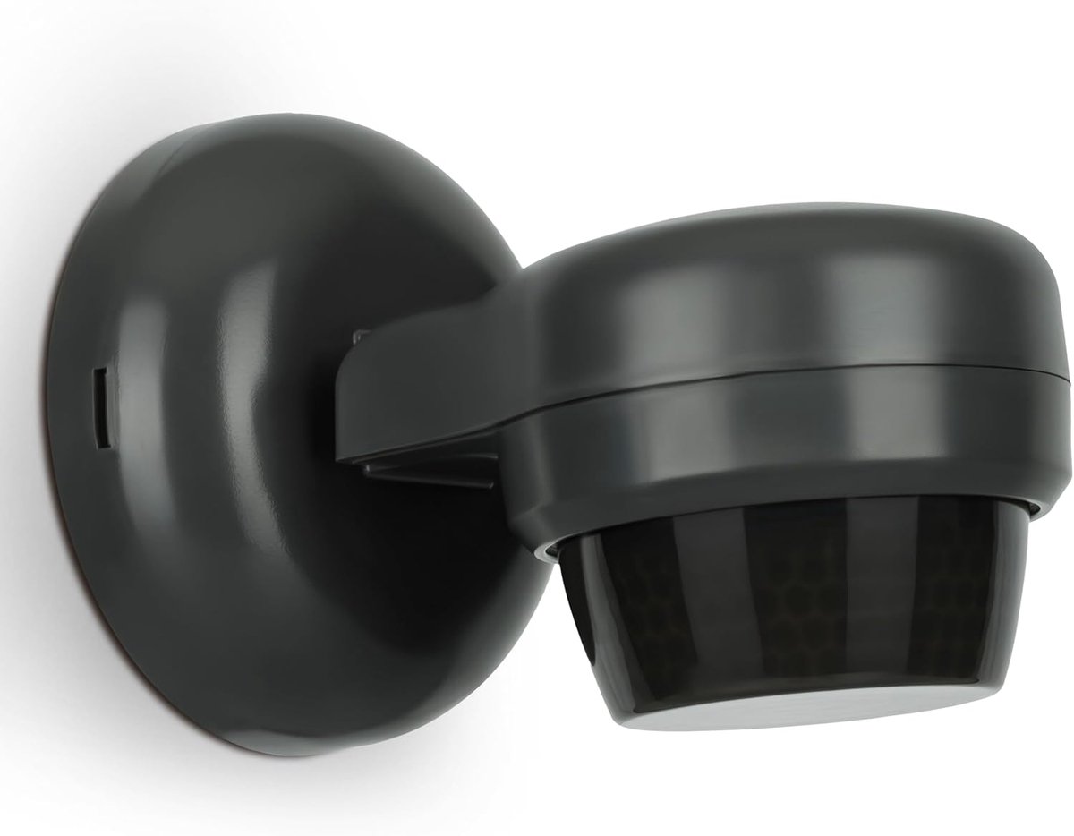 Bewegingssensor Opbouw Buiten IP65 - Bewegingsmelder LED geschikt | Muur Plafond Montage, programmeerbaar - Infrarood Sensor Bereik 24m/360°
