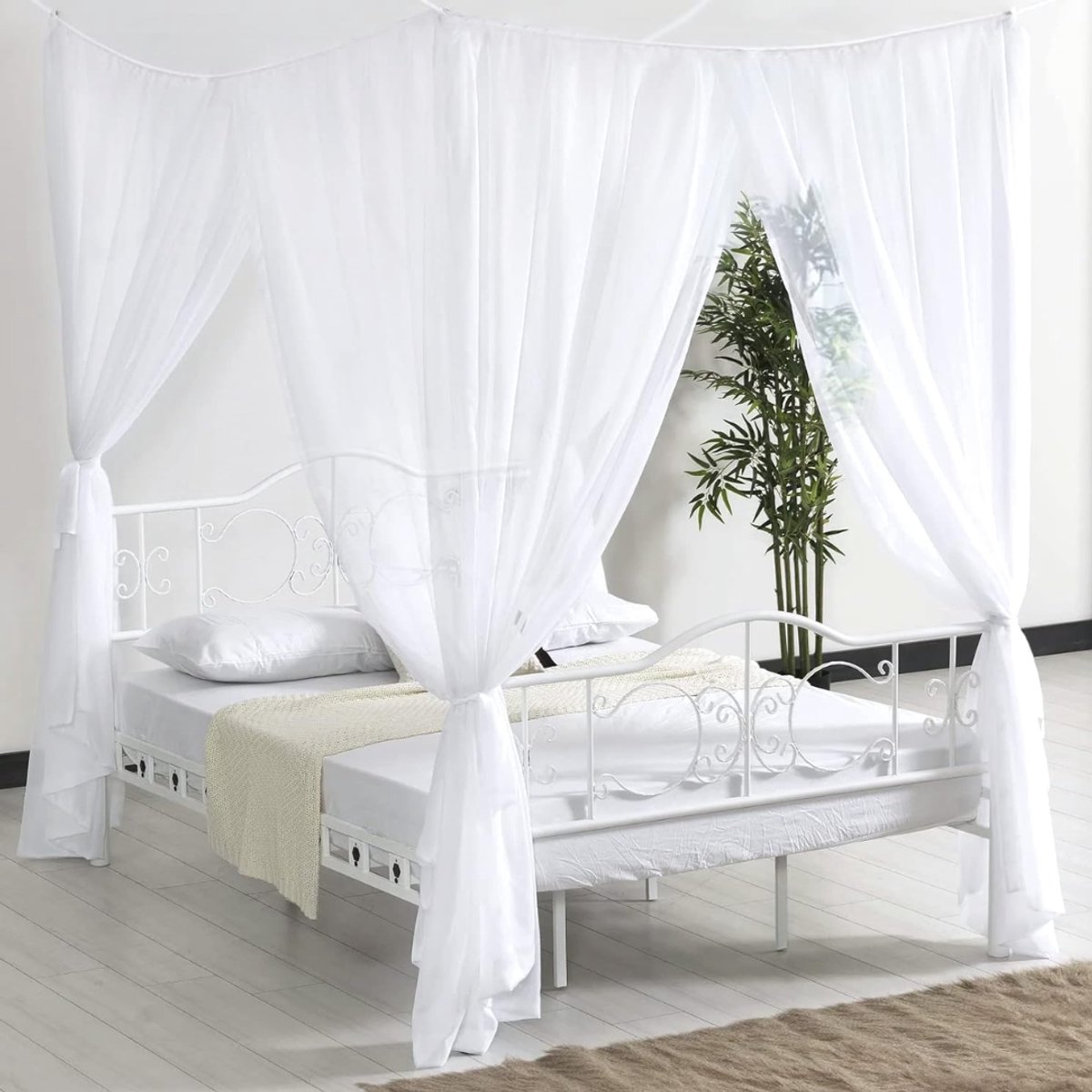 ZRNS® Klamboe XXL - 2 Persoons - Muskietennet met Opbergtas - Muggennet - 190 x 240 x 210 cm