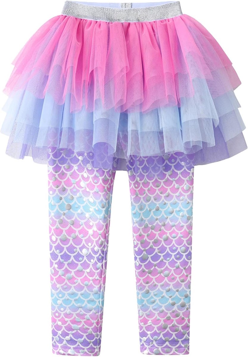 Leggings met Rok Kids Meisje Zeemeermin Broek Rokken