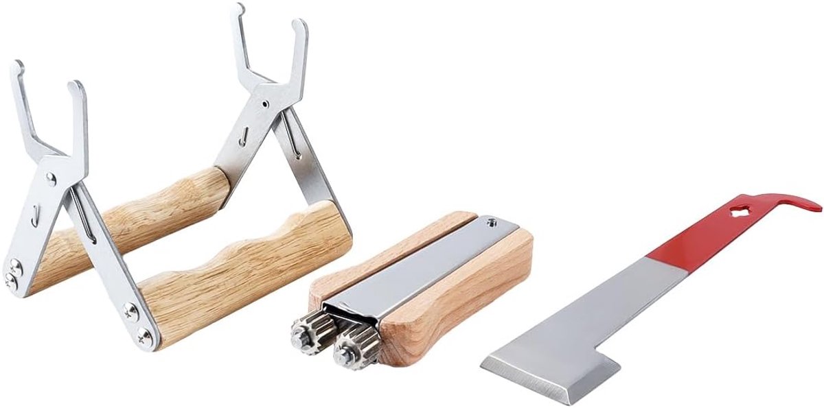 Draadspanner voor imkeraccessoires, roestvrijstalen bijenkastframegereedschap, kabelspanner voor koninginnenopfoksysteem