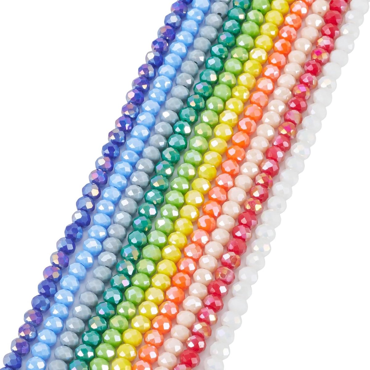 Kralen 6mm Facet Rondelle Kralen AB Kleur Craft Bead Bulk voor Vriendschap Armband Ketting Oorbel Sieraden Maken
