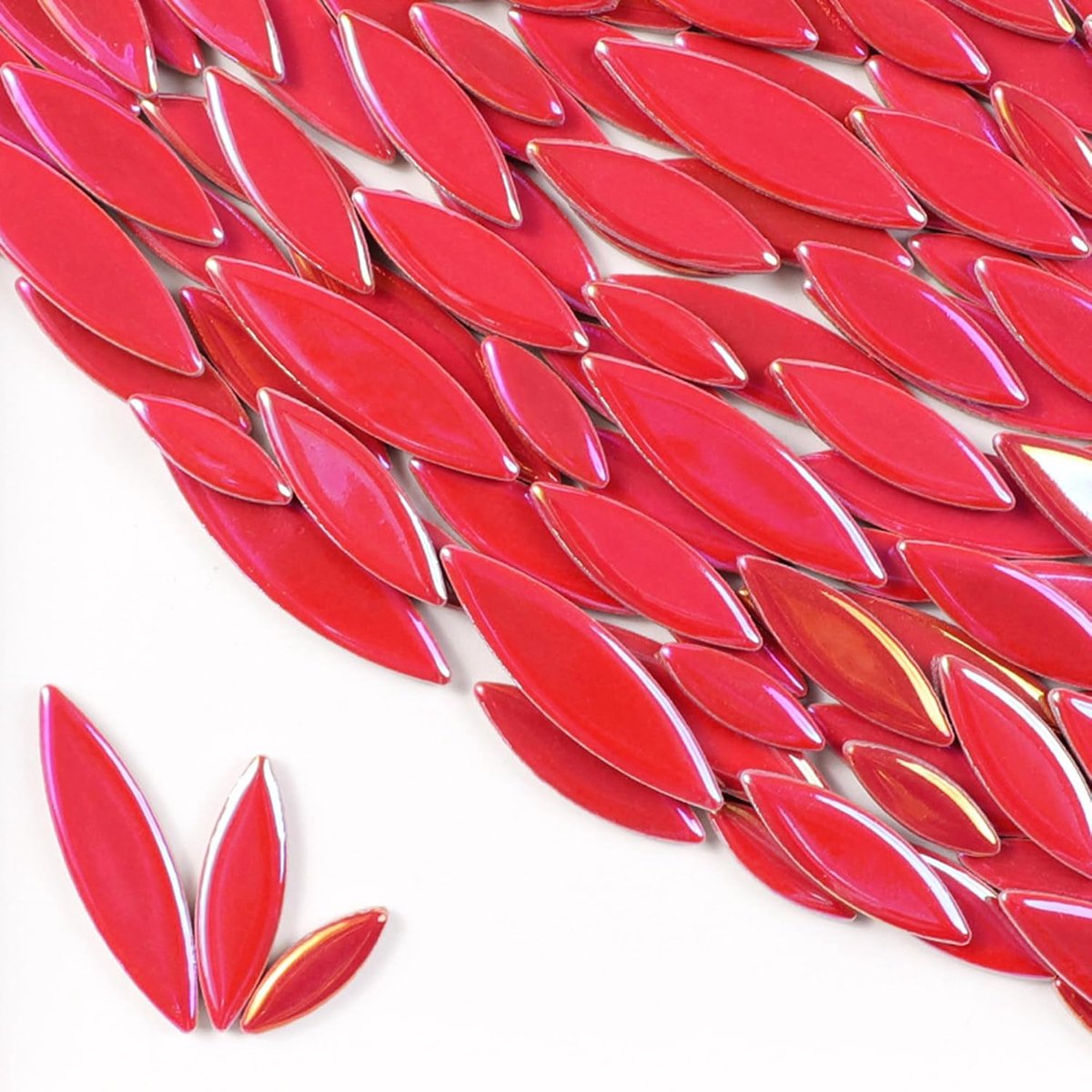 Mozaïektegels, blad, bloemblad, keramische tegels om te knutselen, doe-het-zelf mozaïek maken, stenen voor doe-het-zelf productie, handwerk, hobby, kunst en wanddecoratie