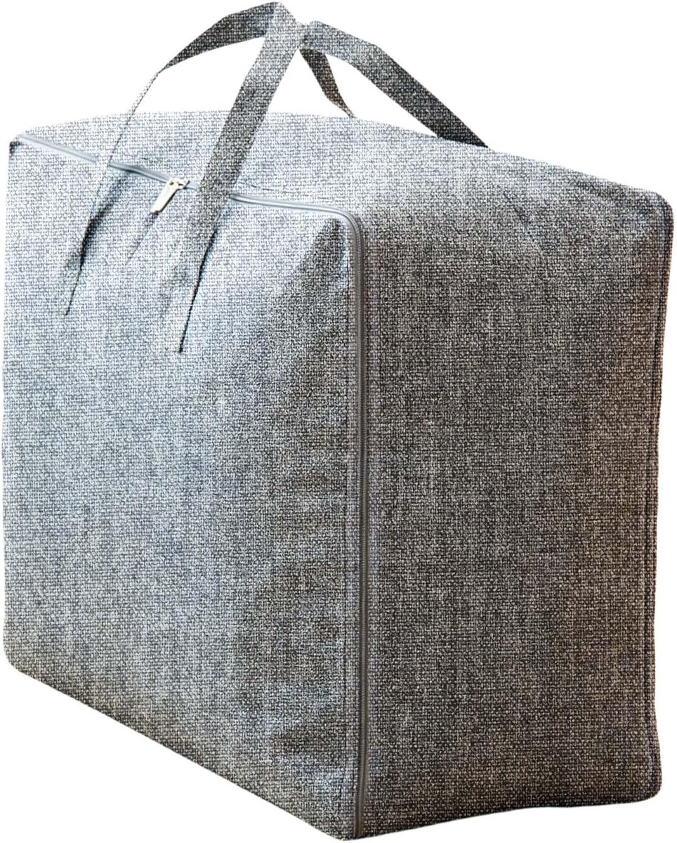 opbergtas, set van 2, waterdichte en stofdichte opbergtas voor dekbedden, grote stofdichte verhuiszakken voor kleding, kussens, beddengoed (84 l: 60 x 50 x 28 cm x 2)