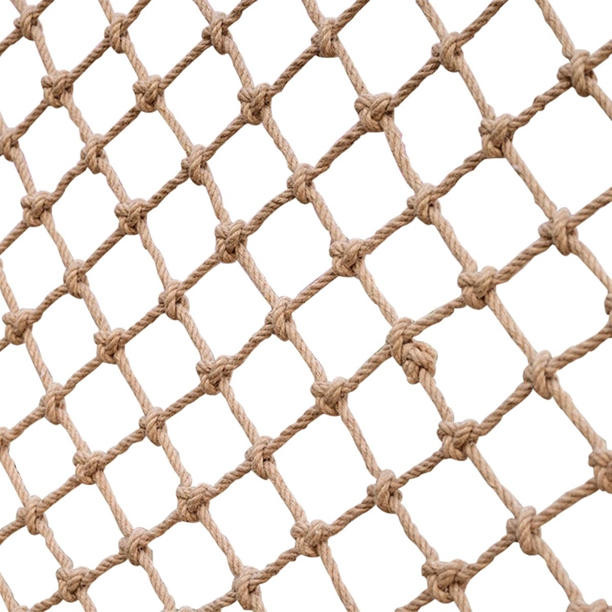 Touwnet Jute Touw Gaas Anti-scheurmuur Kinderbeschermingsnet voor Huisdieren Balkontrap Schilderachtige Reling Tuinbardecoratie(Size:1 * 2m(3 * 7ft))
