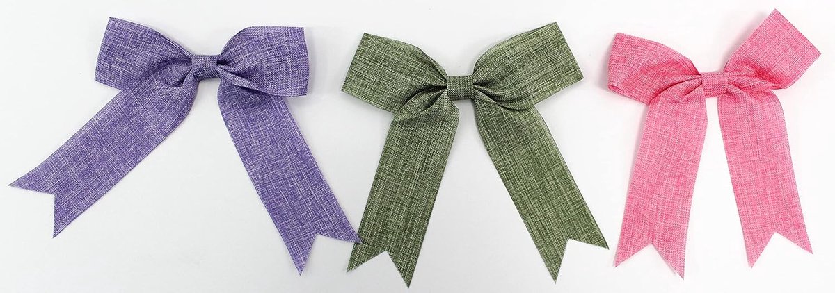 12 stuks jute linten 14 x 14 cm met bevestiging geschenklint slinger kerstboomslinger Kerstmis jute slinger (set 07)