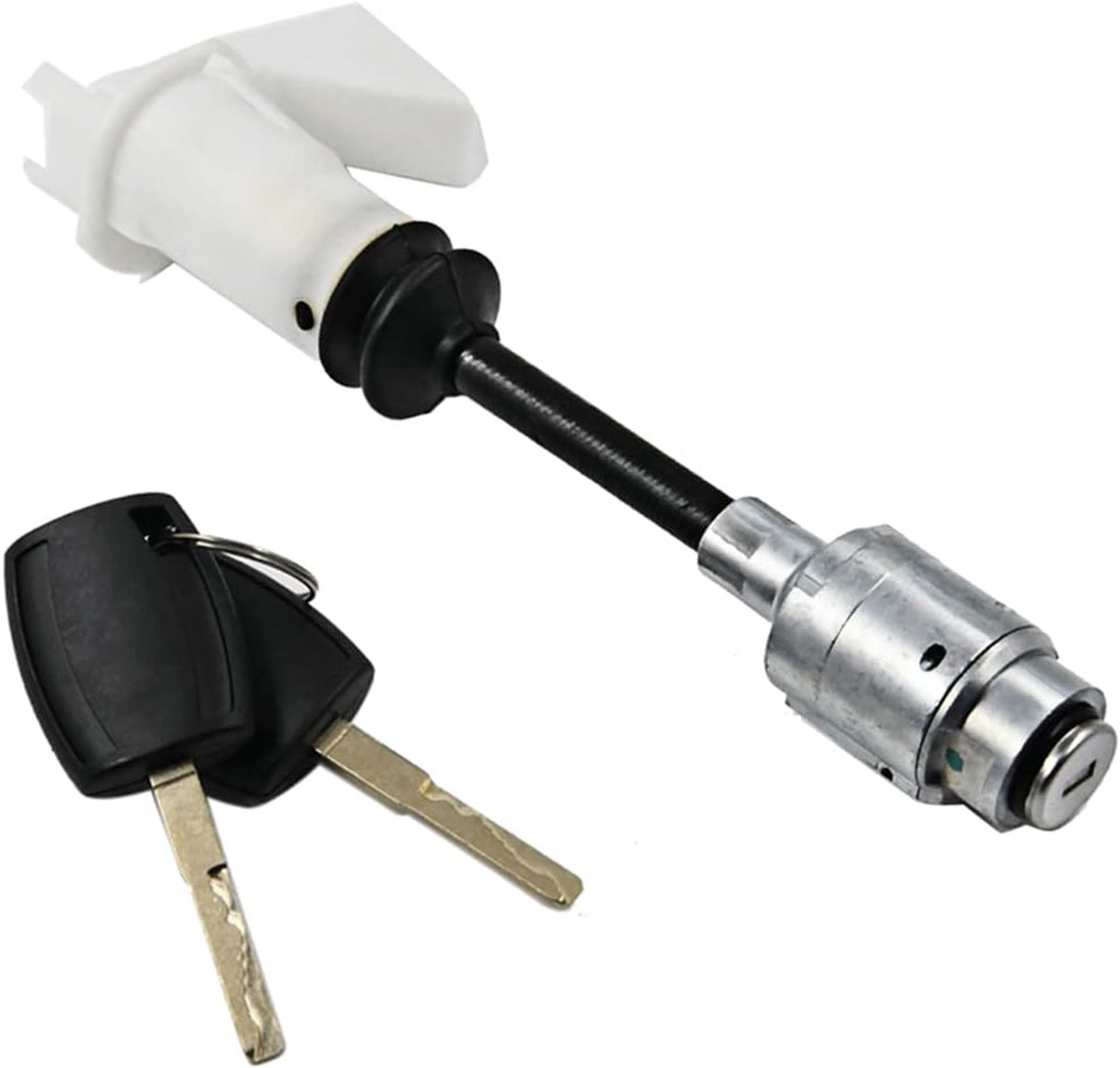 motorkapslot Motorkapontgrendelingsvergrendeling Reparatieset compatibel met Ford Focus C-max Mk2 4556337 (met 2 sleutels)