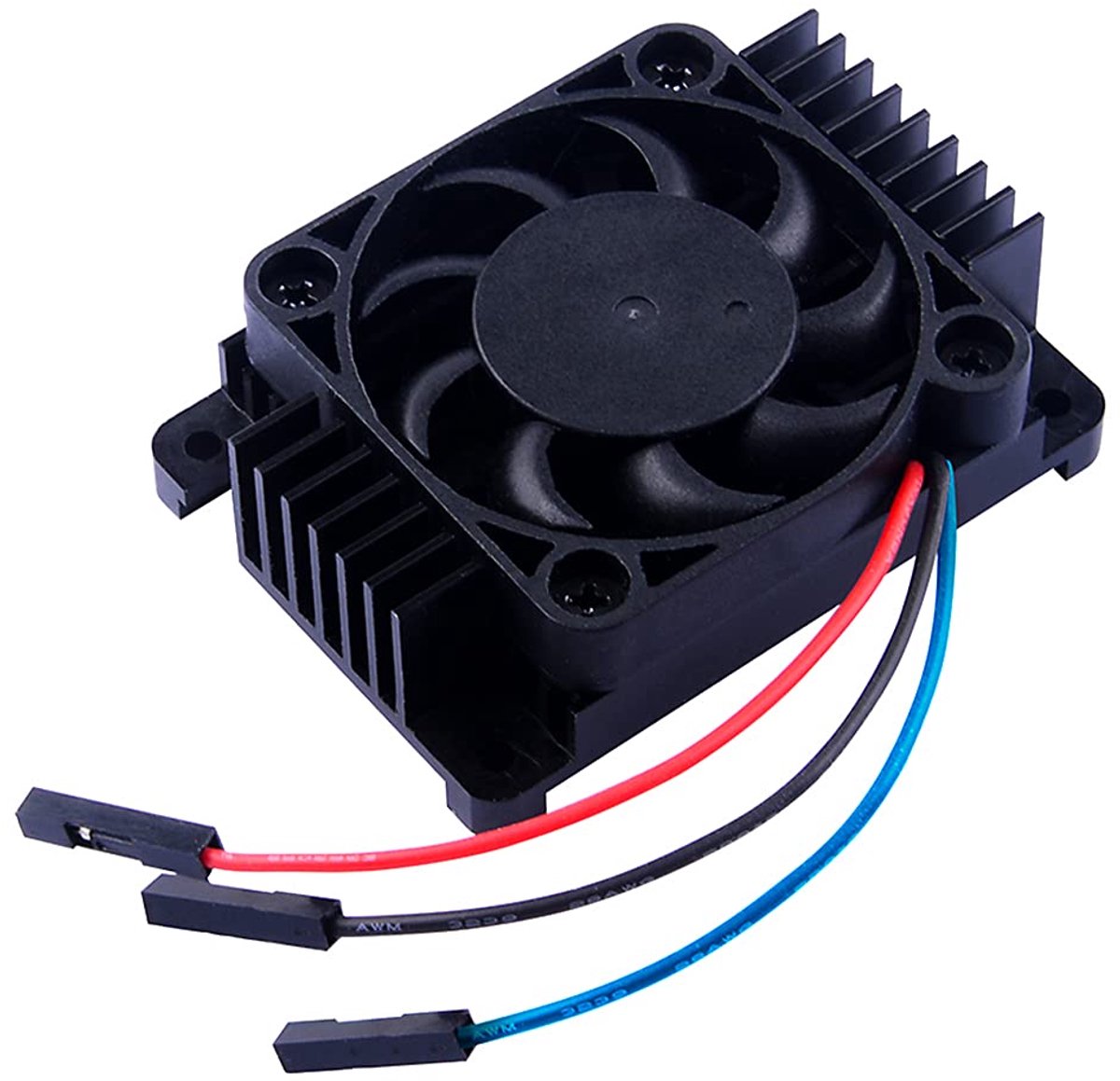 Aluminium CNC koellichaam met PWM ventilator,Passieve koelradiator voor Raspberry Pi Compute Module 4 CM4 moederbord(met ventilator)