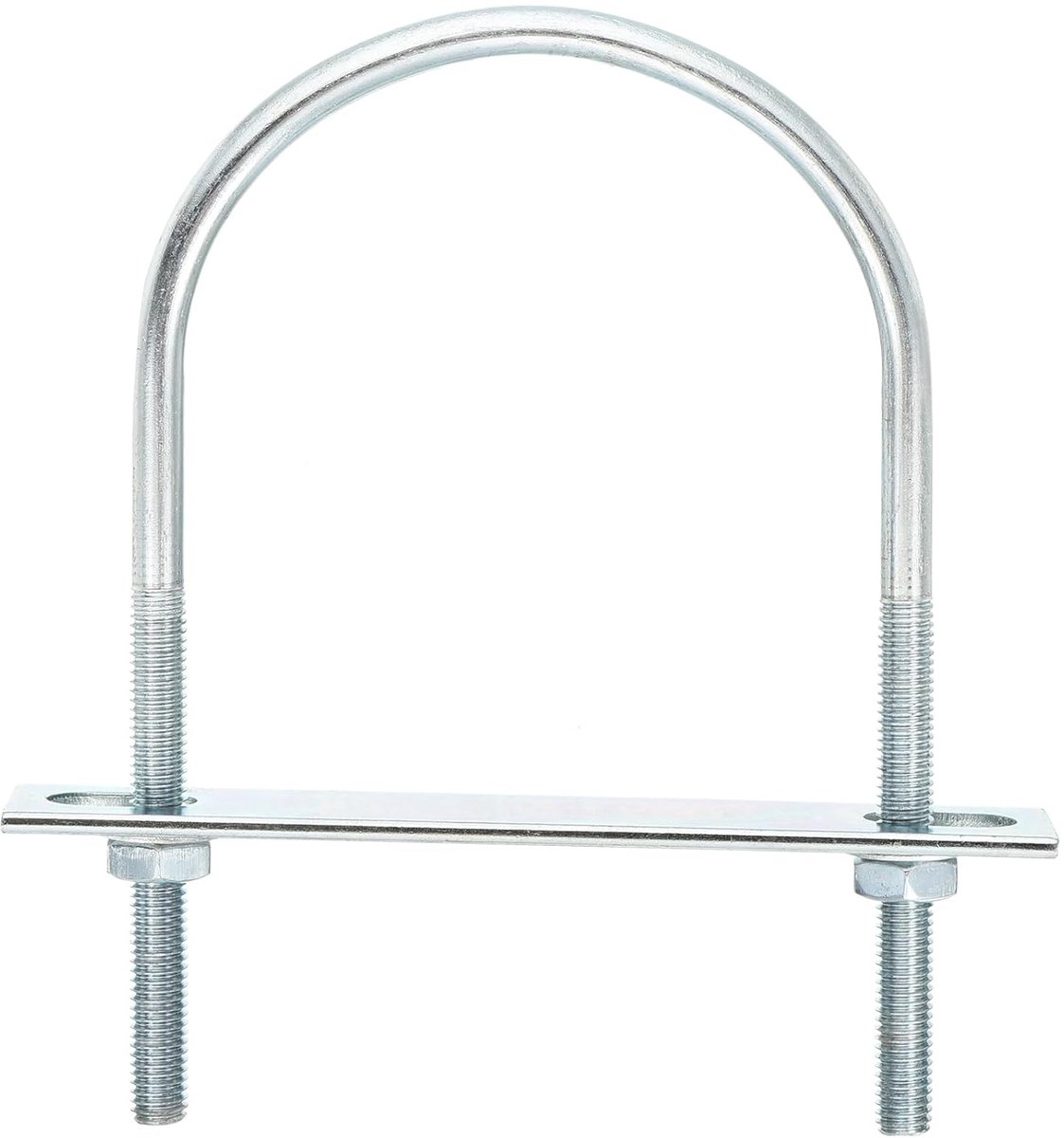 U-bouten, 4 sets 90 mm binnenbreedte 150 mm lengte M8 U-bouten van verzinkt koolstofstaal met moeren en platen, voor bootaanhangers