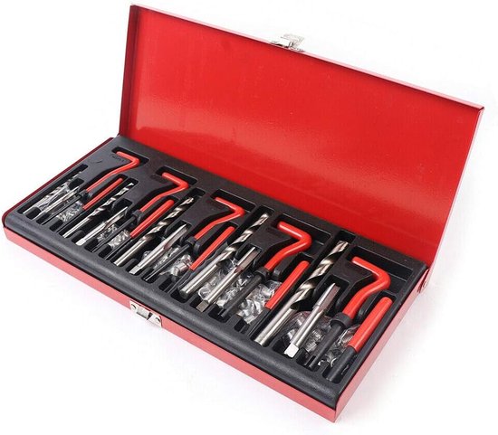 Schroefdraadreparatieset, 131 stuks schroefdraad, reparatieset, reparatieset, coil reparatiekit M5 - M12 — afbeelding 5