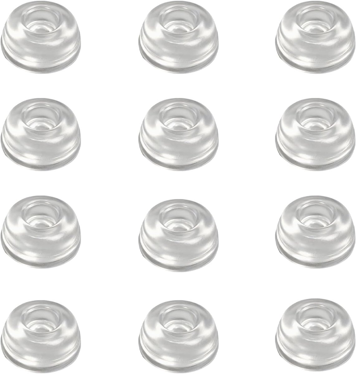 12 Stks Clear Rubber Voeten Zelfklevend, Siliconen Bumper Pads 22mm, Sticky Back Ruisonderdrukking Rubber Baffles Voor Meubels Lade Muur Bescherming