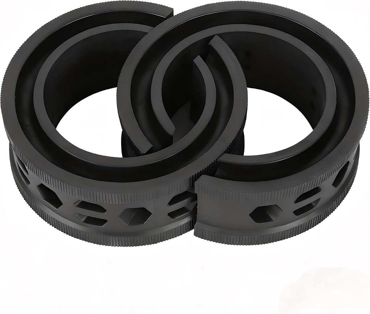 2 STUKS Auto Coil Lente Buffer Rubber, Universele Auto Schokdemper Kussen Lente Bumper Buffer C Type Verminderen Ruis Anti Vibratie Voor Auto's, Zwart