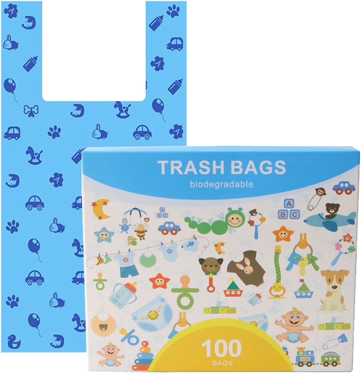 wegwerpluiertas, robuuste luierzak, lavendelluierzak, vuilniszak voor babyluiers, vuilniszak voor luiers voor kinderen, vuilniszak voor luiers