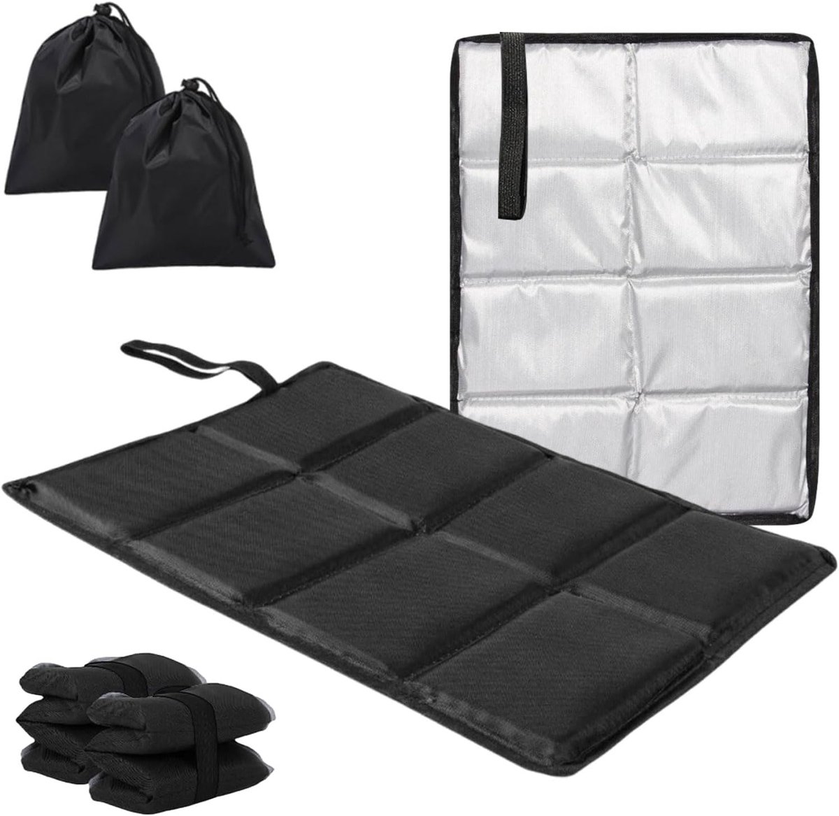 2 stuks campingmat, inklapbaar thermo-zitkussen, waterdicht outdoorkussen, opvouwbare matrasoplegger, draagbare kussens voor kinderen voor kamperen in de open lucht en trekking