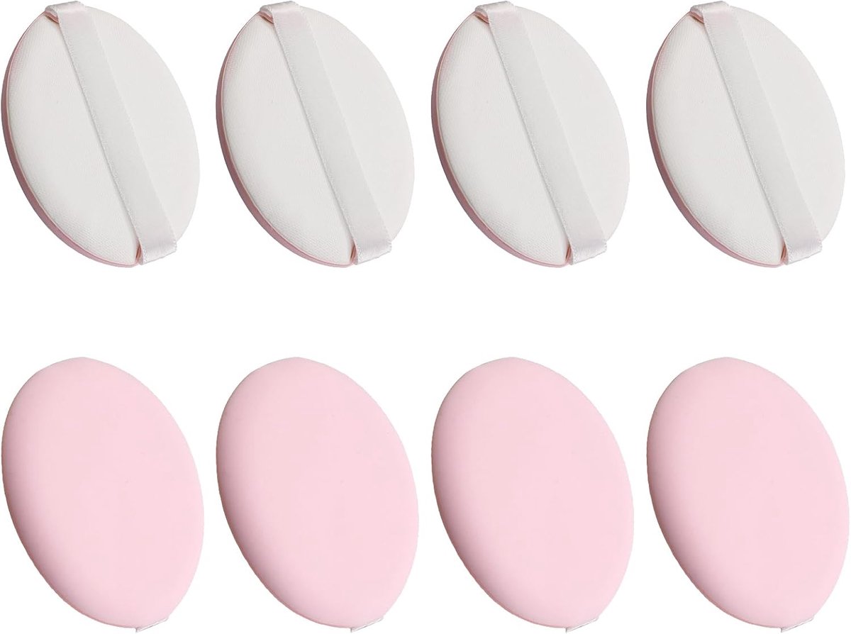 8 stuks make-upspons, ultrazachte make-up en beauty-blender, natte en droge make-up-tool, snel aanbrengen van make-up in 5 seconden, geschikt voor foundation en los poeder
