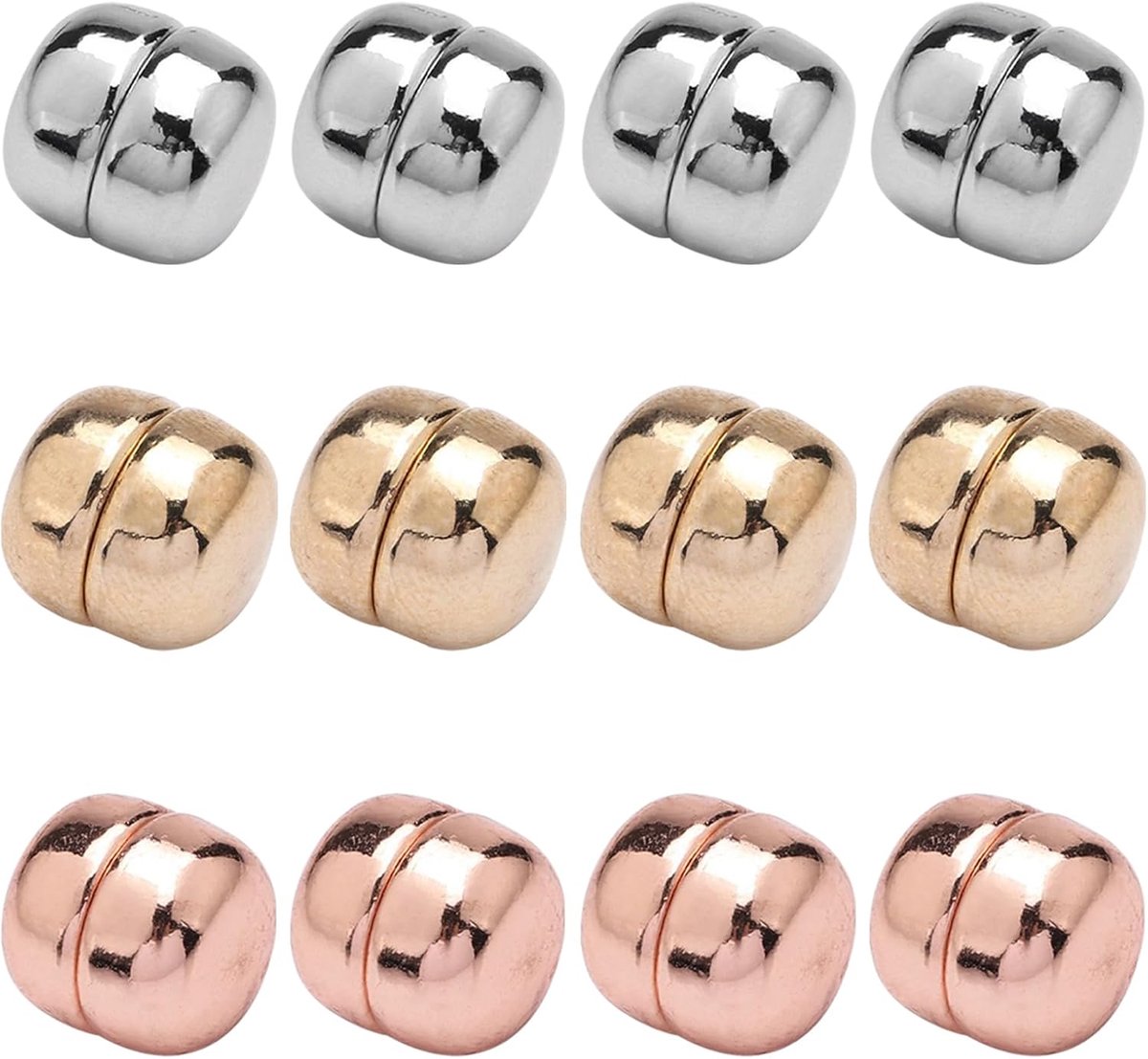 12 paar magnetische hijab, hijab pinnen, magnetisch, Épingles Magnétiques voor hijab, broches Sans Épingles, ronde broches zonder gaten voor rokken, hijab sjaals kleding