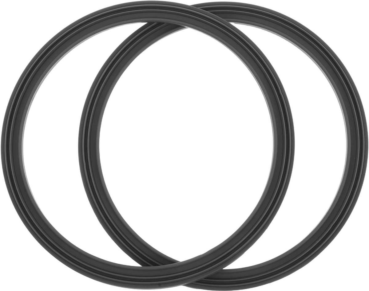 2 stuks siliconen afdichtingsringen voor ijsmachines lekvrij compatibel met Ninja Creami vervangende ijsaccessoires duurzame siliconen afdichting