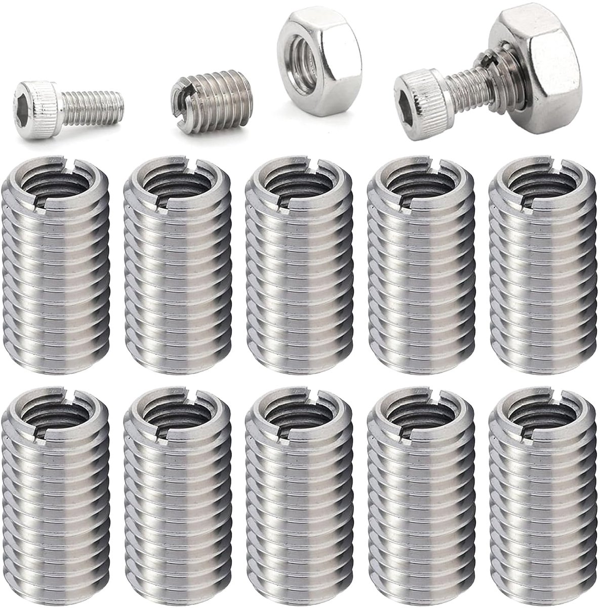 M8 metalen adapter M8 schroefdraad reparatieset voor mechanische stoomturbines op M6 Mirror schroefmoer