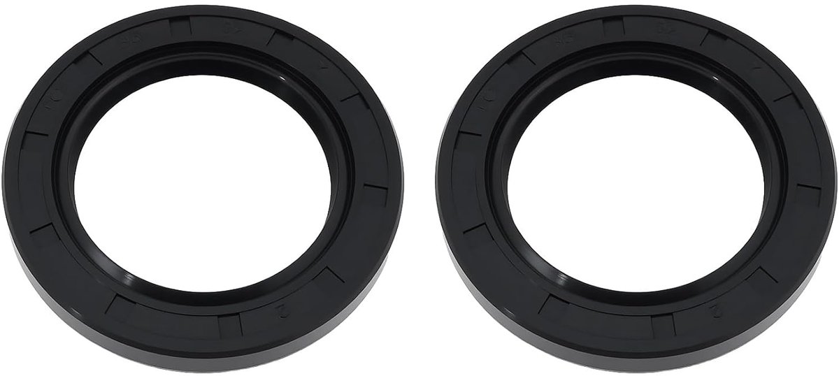 2X TC Dubbele Lip Oil Seal Ring Nitril Rubber 35x52x7mm voor Draulische Pneumatische Machine