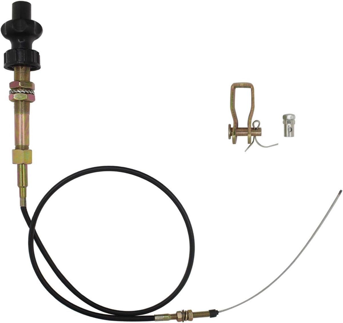 universeel voor grasmaaier graafmachine met kabel handmatige gaskabel tractor throttle cable boot buitenboordmotor gasklep onderdelen (1.5m kabel lengte)