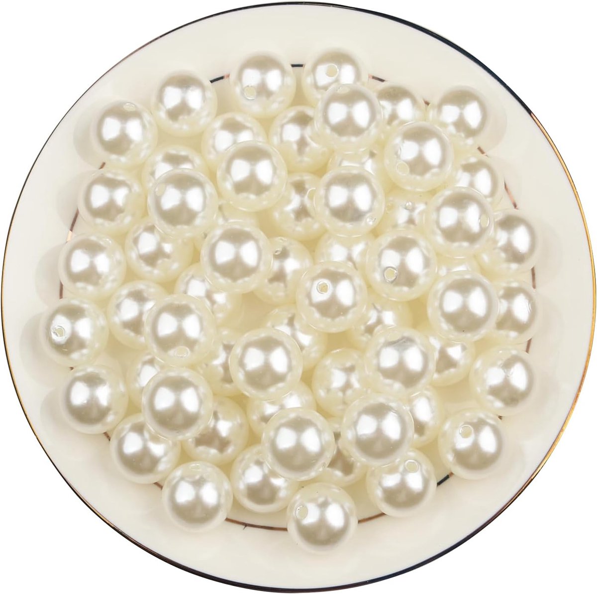 Kunstparels, 55 stuks18mm Ronde Losse Parels voor DIY Projecten, Cadeaus, Sieraden Maken, Vaasvulling, Make-up Doos & Bruiloftsdecoratie