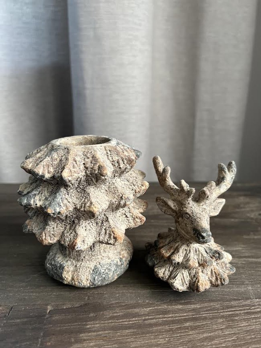 Kerstboom- hert- Countryfield- Kerst decoratie- sfeervol wonen