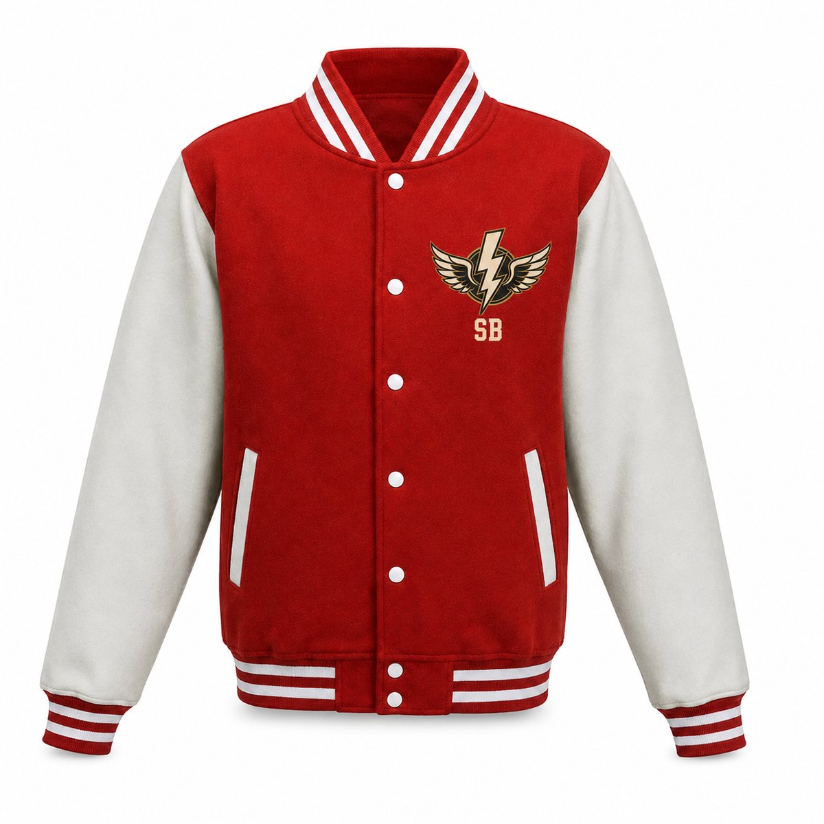Varsity Jacket Heren – Baseball Jacket – College Jas – Stay Bold Racing Print – L