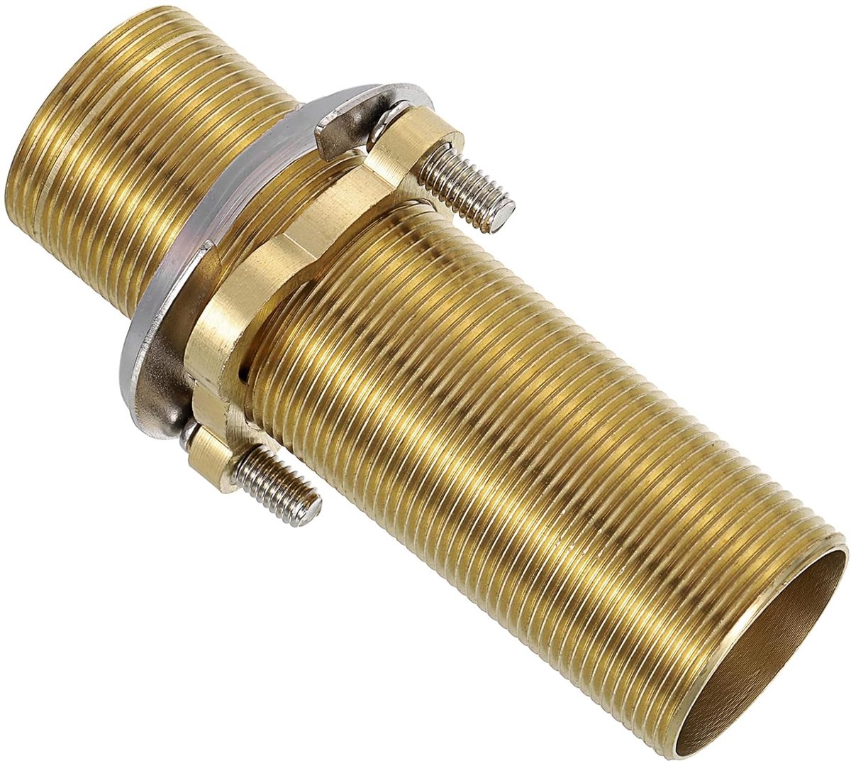 Kraanverlengschacht 4 x 1,25 inch messing buis zekeringsmoer-set verlengde hoge voethoogte met moer en afdichting kraanarmaturen