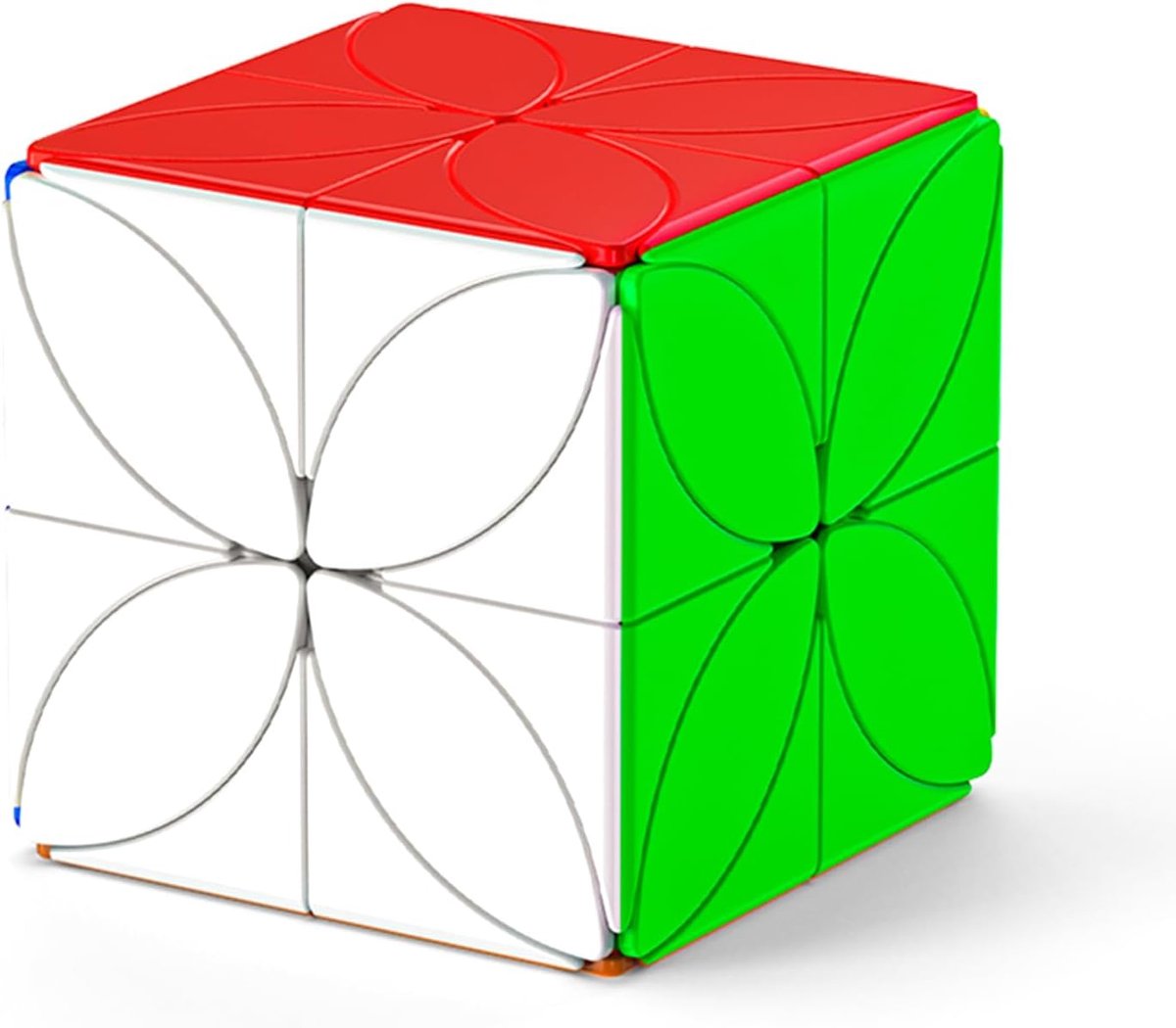 klaver cube - speed 's cube geen stickerscube soepel draaimechanisme, 3D puzzel voor beginners en professionals, STEM educatief speelgoed (standaard formaat)