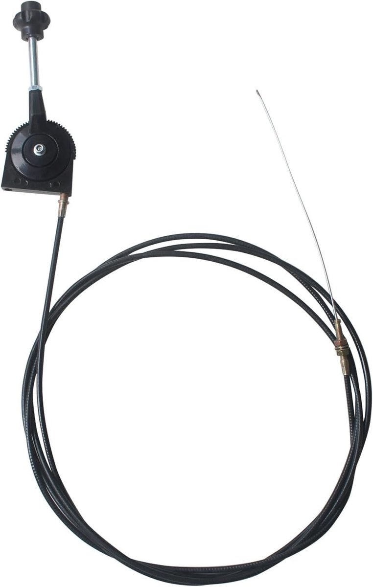 Gashendel voor graafmachine tractor boot zijmontage universele gaskabel met kabel handmatige gaskabel buitenboordmotor onderdelen grasmaaier trekkabel (Lijn Lengte 2.5m)